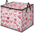 XL Large Clothes Storage with Lid Handle Valentine's Day Large Thick Clothes Blanket Storage Containers for Organizing Bedroom Closet Comforter