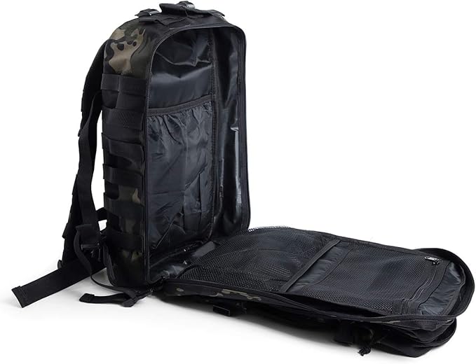 50L Tactical Backpack Training Gym Fitness Bag Outdoor Hiking Camping Army Molle Backpacks for Men Travel (CP)
