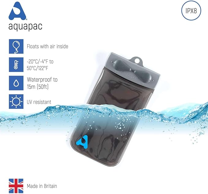Aquapac KEYMASTER Red – Protect and Carry Keys Cards and Small Valuables up to 10m or 30 feet