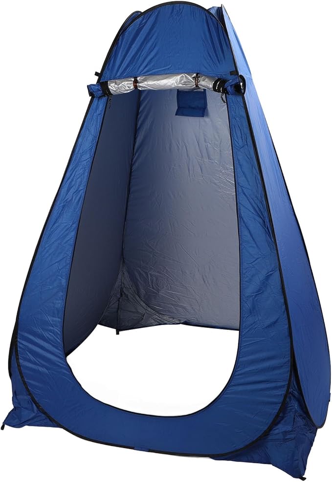 RiToEasysports Shower TentOutdoor Camping Toilet Tent Dressing Changing Room with 2 Windows for Hiking Beach Picnic Fishing