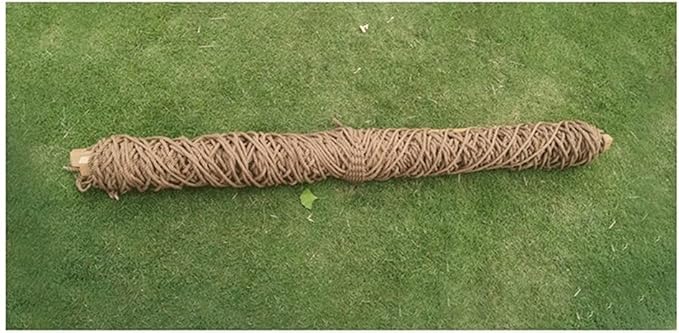 Portable Hammock Portable Cotton Mesh Wooden Hammock Swing Chair Thick Canvas Anti-Roll Hammocks for Backpacking Beach (Size : S)