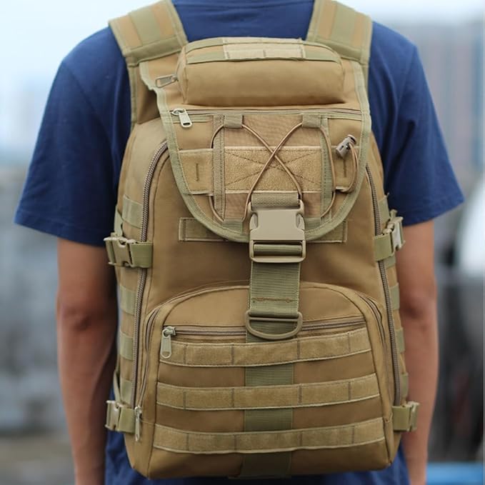 Military Tactical Backpack Army 3 Day Assault Pack Molle Bag Backpacks Hiking Daypacks For Men (Military Green)