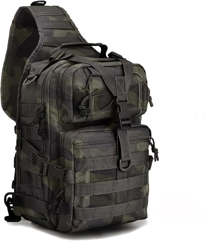 hopopower Tactical Sling Bag Sport Bag Military Rover Shoulder Backpack EDC Assault Range Bag Chest Pack Handbag Waterproof