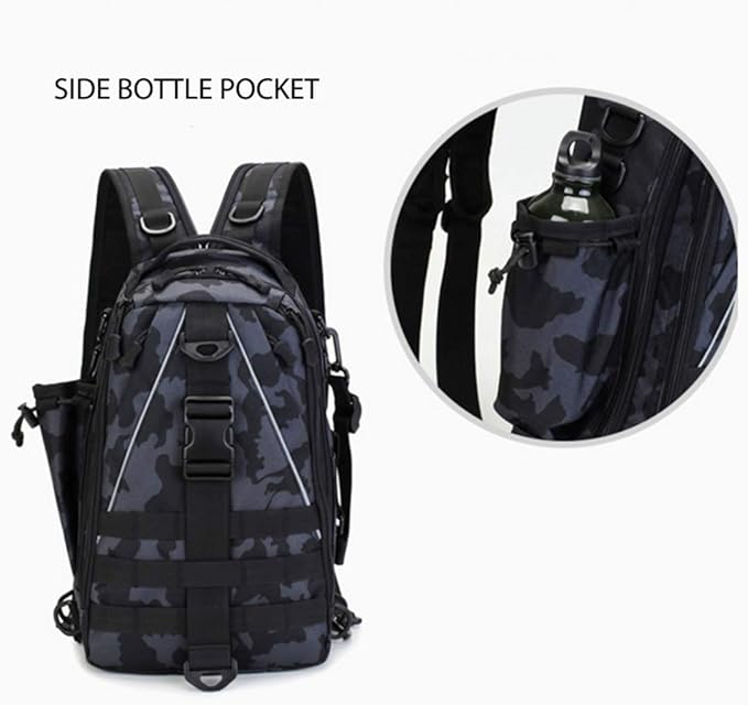 Hiking Backpack Hiking Backpack Camouflage Military Tactical Chest Bag Fishing Shoulder Climbing Camping Backpack