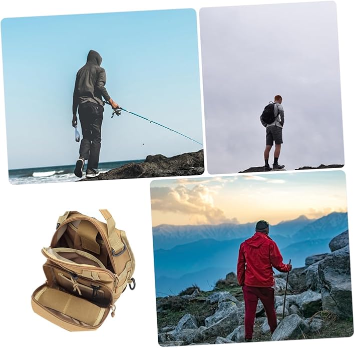 LIFKOME Chest Bag Chest Rig Chest Bag Hands Travel Organizer Pouch Shoulder Bag for Men Travelling
