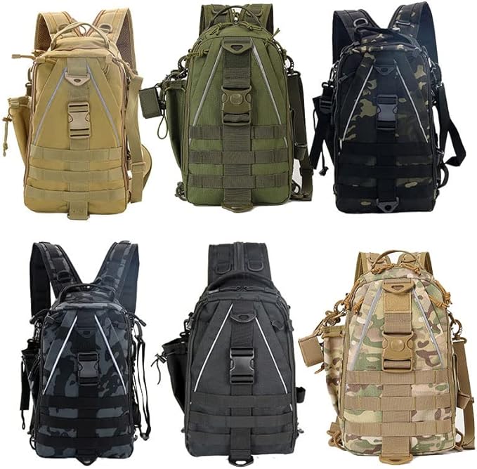Outdoor Sports Pack Hiking Bag Rucksack Knapsack Combat Camouflage Tactical Backpack - Green