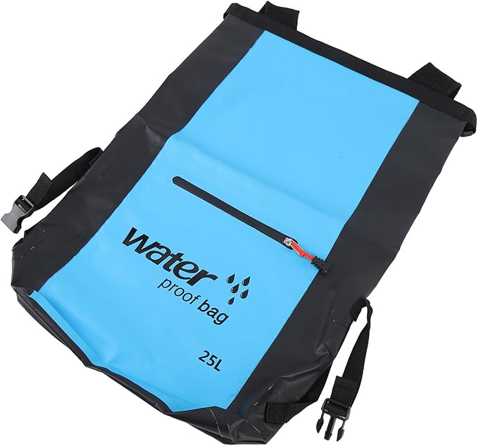 Pilipane Water Dry Bag 25L Large Capacity Durable PVC Outdoor Backpack for Hiking Camping Kayaking (Blue)