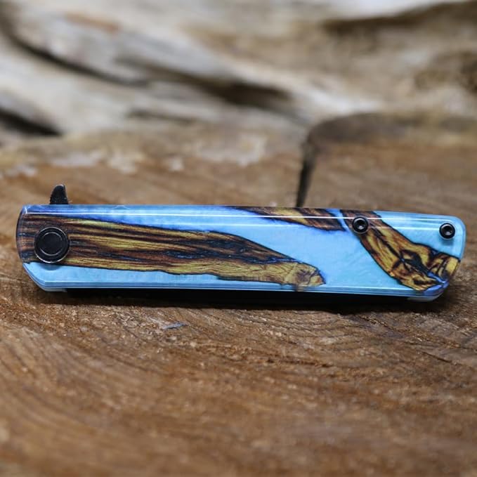 WHISKEY BENT HAT CO. Swift Assist Pocket Knife 7.45 Overall Length 440C Steel Blade (Spring Branch)