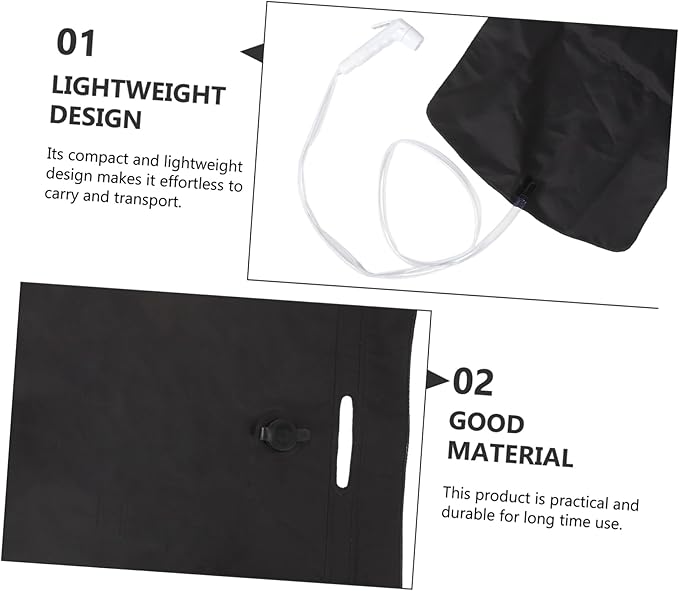 1set Portable Outdoor Shower Pouch Lightweight Camping Shower for Travel Hiking and Beach Use for Refreshing Cleanliness