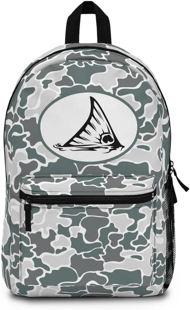 Coastal Camo Redfish Tail Bookbag/Camo Backpack/Marsh Camo Travel bag/Country Life Backpack