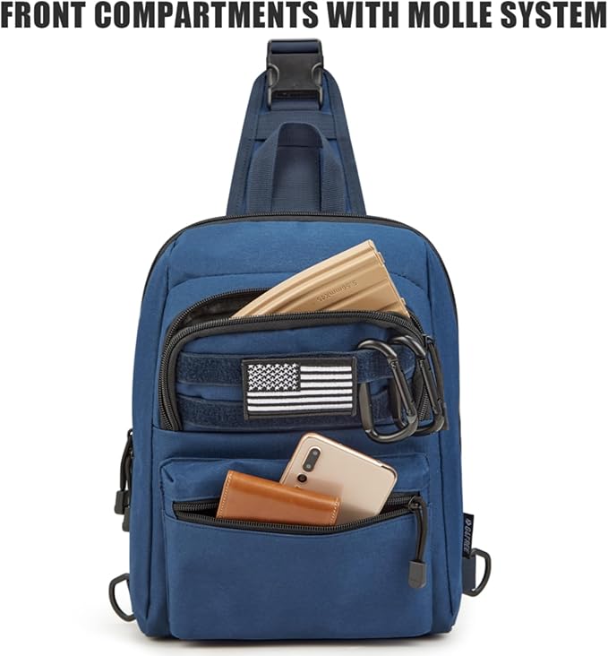 G4Free Tactical Sling Bag Backpack EDC Concealed Carry Bag Small Crossbody Shoulder Chest Pack