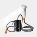 Portable Outdoor Shower 2 Flow Mode 4400mAh Battery Powered Shower Pump for Hiking/Backpacking Travel Beach Pet Flowering IPX7 Waterproof &ampUSB Rechargeable Camping Shower with 3 LED Lights…