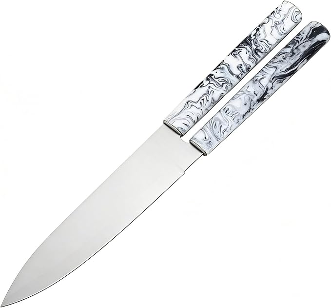 Black And White Resin Knife Handle Scale Blank Material Slingshot Folding Knife Carving Decorative Panel