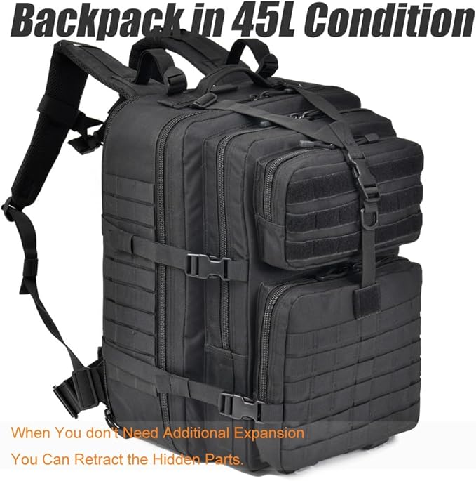 64L Large Tactical Backpack Military Backpack Tactical Bag Hiking Daypacks