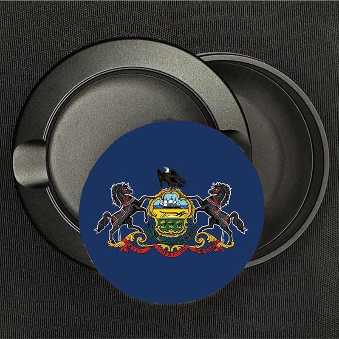 Brotherhood Metal Zyn Container - Metal Zyn Holder - Zyn Metal Can - Metal Container for Zyn Holder - Metal Zyn Can Golf Gifts for Him - Zyn Containers for Golf - Pennsylvania State Flag