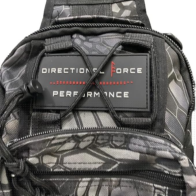 Directional Force | Toma-Hawk Shoulder Bag | Durable Crossbody Bag with Multiple Storage Compartments | Performance Apparel &amp Products (Phoenix Camo)