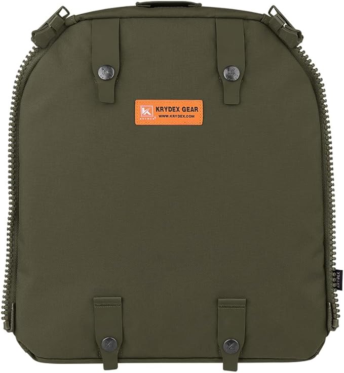 KRYDEX Tactical Zip-on Back Panel for Scarab Vest MOLLE Helmet Backpack with Hydration Bladder Holder (RG)