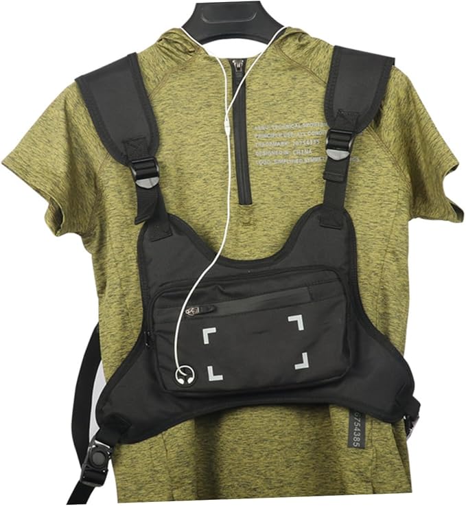SAFIGLE Men's Tactical Chest Bag Waterproof Multi-functional Outdoor Backpack Mobile Phone Storage Random Pattern for Cycling and Hiking