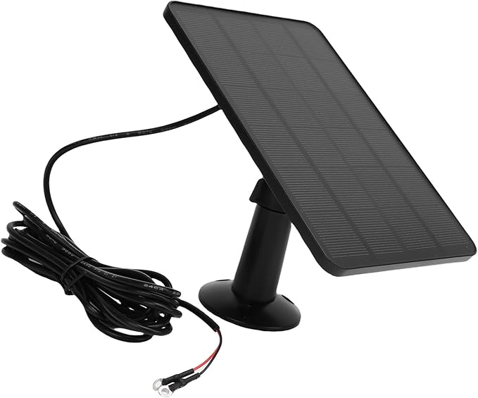 Solar Panel for Security Camera Outdoor 10W Video Doorbell Solar Panel Charger for Nest for Doorbell 2K 2 3 IP66 Water Proof 360° Adjustable Bracket (CSP4W-)