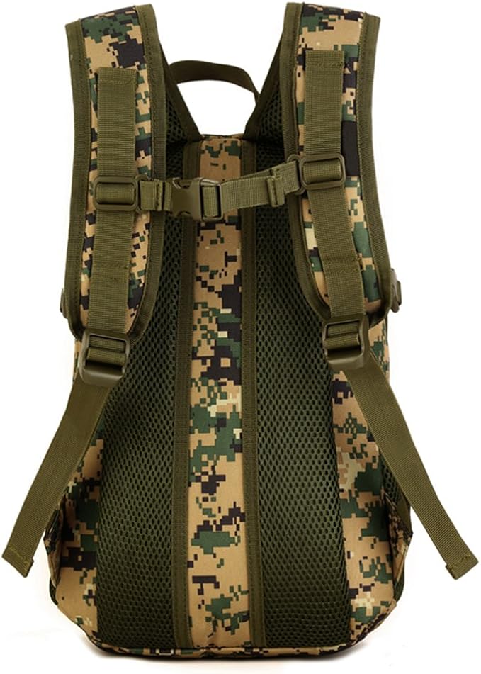 HUNTVP 10L Tactical Backpack Small Backpack Mini Daypack Military MOLLE Rucksack Gear Tactical Assault Pack Bag for Hunting Camping Trekking(10L-Jungle Camouflage)