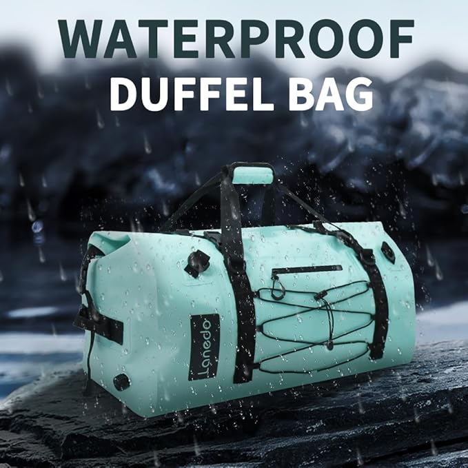 80L Dry Bag Large Waterproof Bag Roll-Top Heavy Duty Fishing Duffel Bag with Durable Straps &amp Handles for Kayaking Paddle boarding Boating Rafting Fishing