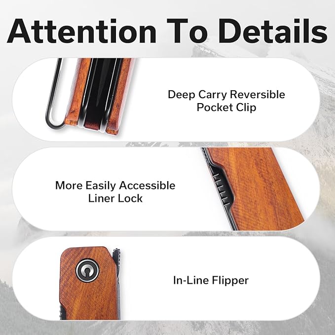 CIVIVI Sendy 3 In 1 Multitool Pocket Knife With Tweezers and Toothpick Ben Petersen designed Folding Knife for EDC Camping Daily Use Perfect Gifts for Men Women C21004A-2