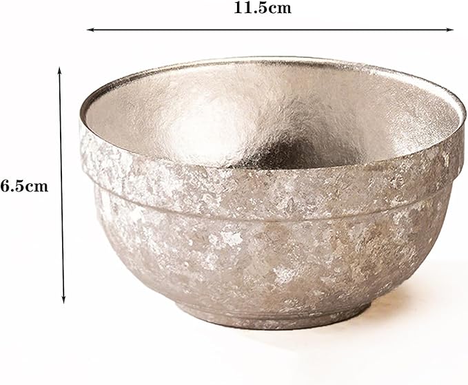 Titanium Camping Bowl Double Wall Insulated Bowl Stackable Lightweight Backpacking Dinnerware Durable Soup Cereal Rice Bowl for Home &amp Outdoor Use No Coating RT085T (Silver)