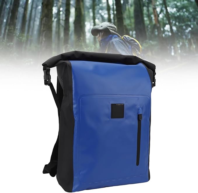 Respicefinem Dry Bag Backpack waterproofss Backpack 25L Capacity PVC Multipurpose Tear s Dry Bag for Outdoor Travel Hiking Camping for Women Men (Blue)