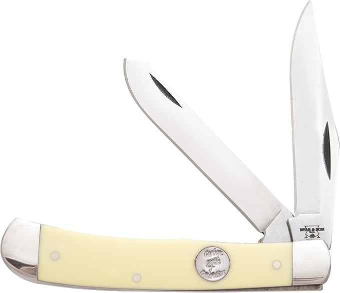 Bear &amp Son Cutlery C354 Delrin Large Trapper Knife 4 1/8 Yellow
