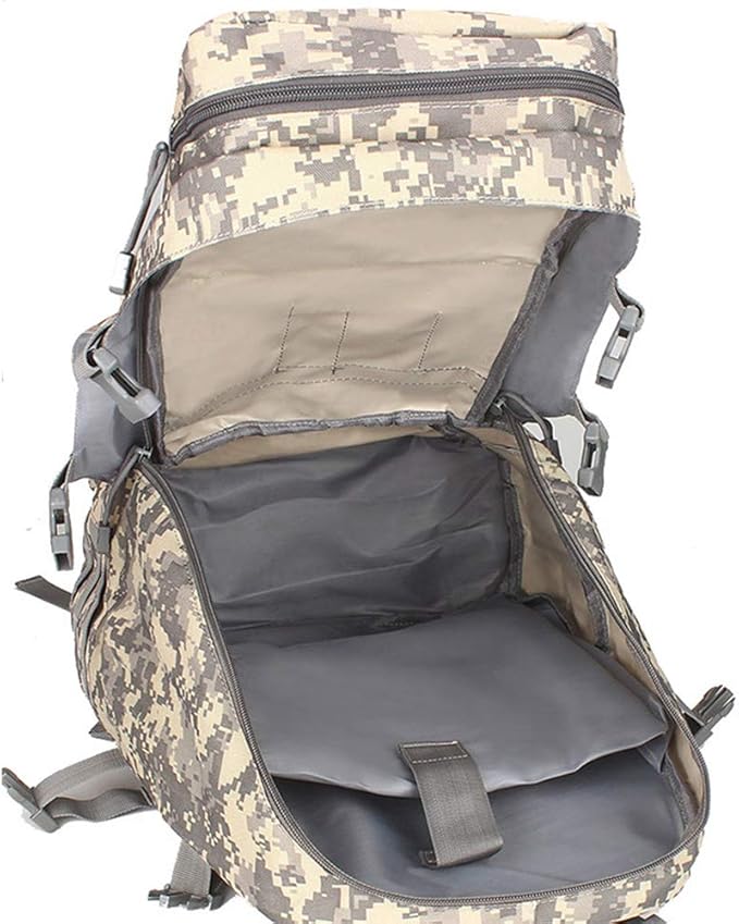 Outdoor Sports Pack Hiking Bag Tactical Rucksack Camo Knapsack Combat Camouflage Tactical Molle Backpack - ACU