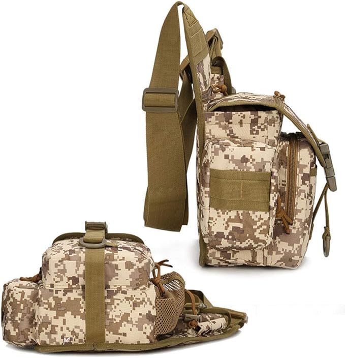 Outdoor Sports Hiking Sling Bag Shoulder Gear Pack Chest Range Bag Molle Camouflage Tactical Versipack