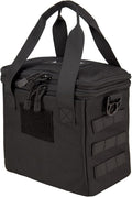 Lancer Tactical Nylon Pistol Range Bag (Color: Black)