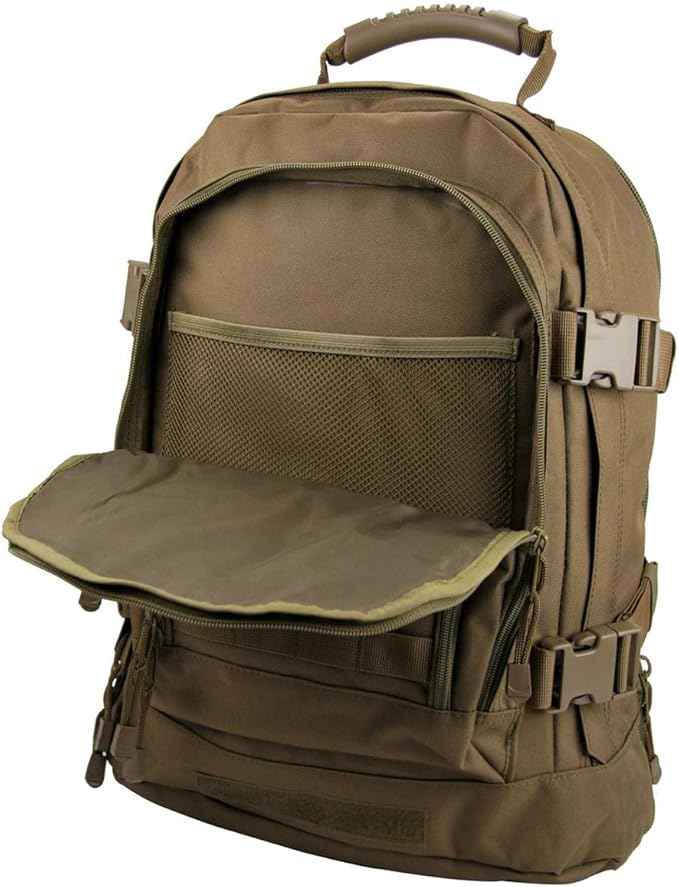 3 Day Tan Expandable Tactical Camping and Hiking Backpack Military Trekking Bag