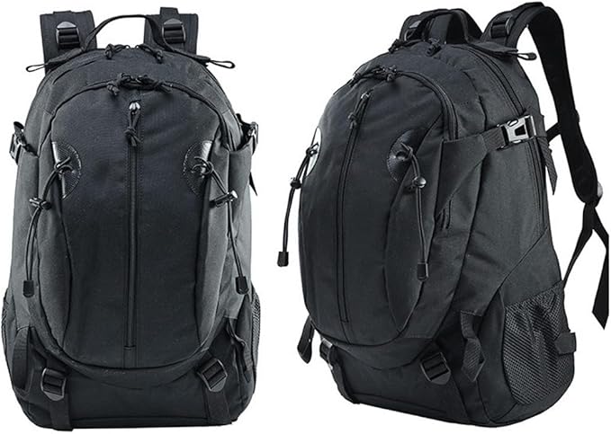 Tactical Backpack for Men Hiking Day Pack Military Rucksack Waterproof 30L EDC Bag Army Assault Pack (Black)