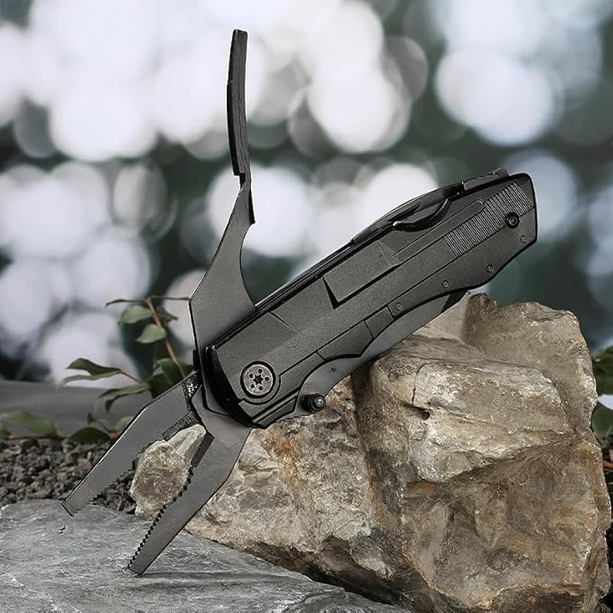 Multitool Pliers Foldable Pocket Knife Tool Screwdrivers Wire Cutter Bottle Opener Can Opener Belt Clip Compact Camping &amp EDC Gear