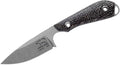 WhiteRiver Model 1 Caper Black Burlap Micarta Handle WRM1-BBL