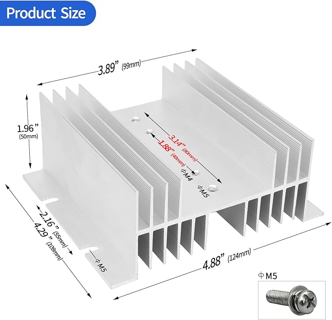 Blocking Diode Solar MD 110A with Heat Sink Suitable for 50A 100A Applications High Current Rectifier
