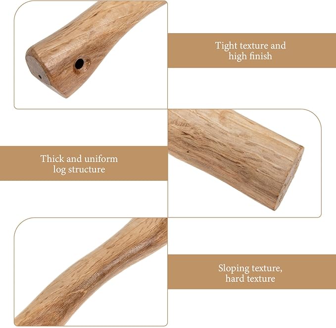 Wood Replacement Handle for Camp 14.6 Inch Hatchet Handle Replacement Hickory Hatchet Handle Replacement 27x4.5cm