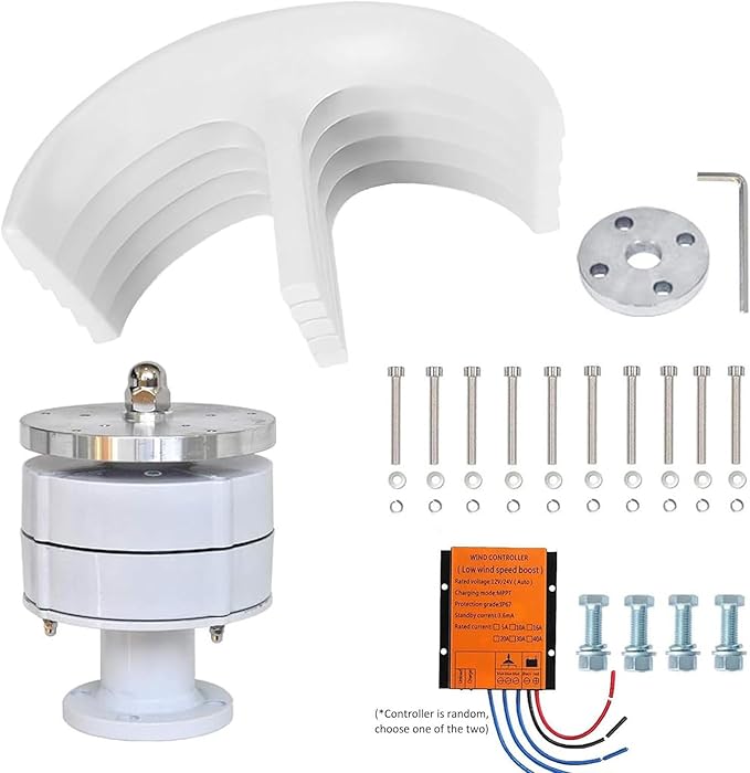 Wind Turbine Generator Kit 3000W 4000W 5000W with Controller Wind Generator for Home Use Vertical Wind Turbine Windmill Power Generator5000W-12V