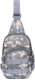 Sunnystacticalgear Outdoor Sports Hiking Sling Bag Shoulder Pack Camouflage Tactical Molle Chest Bag - ACU
