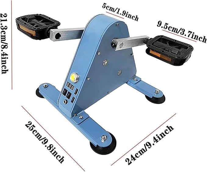 Foot Pedal Power Generator Emergency Pedal Generators with 2 USB Fast Charging Sockets 100w Portable Exercise Bike Generator Led Lighting Emergency Power Supply for Outdoor