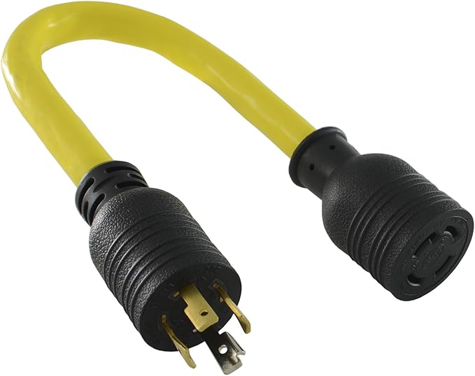 Conntek 20Amp L14-20P to 30Amp L14-30R Generator Adapter Cord 1.5-Feet
