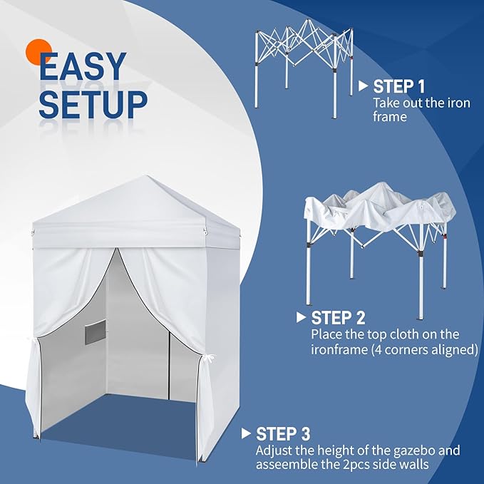 Outvita Pop Up Privacy Tent Instant Privacy Dressing Changing Room Bathroom &amp Toilet Stall 5x5ft Portable Outdoor Shelter for Camping Hiking Fishing Picnic Beach Swimming Pool with Carry Bag