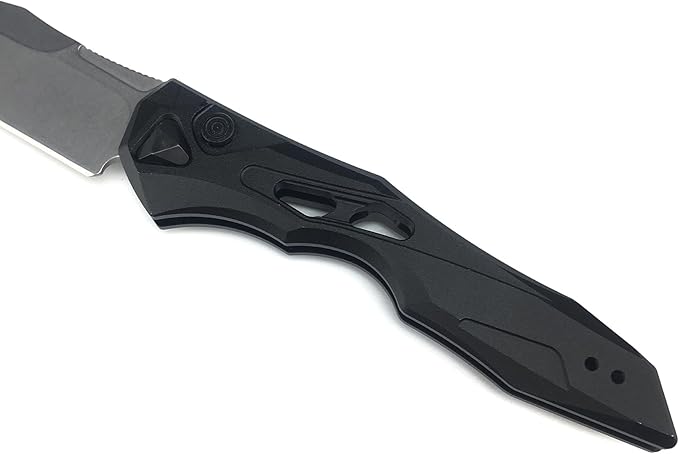 HUAAO Assisted Opening Knife Pocket Knife with 3.4’’ 8Cr13Mov Steel Blade Aluminum Handle EDC Camping Folding Knife with Clip for Hunting Fishing