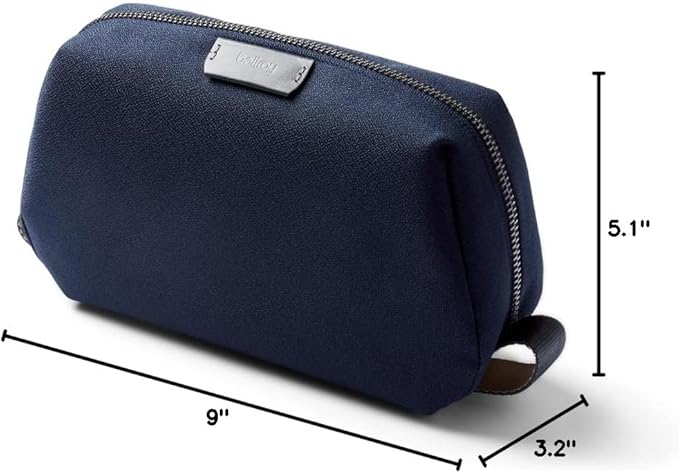 Bellroy Toiletry Kit (Unisex Toiletry Bag Zipper Closure Water-Resistant Lining Toothbrush Sleeve with Magnetic Closure Internal Mesh Pocket Organization) -Bronze