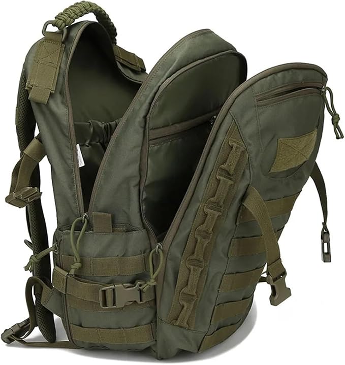 Genérico Compatible For Army Backpack 35L Military Tactical Rucksack Outdoor Waterproof Trekking(Army Green)