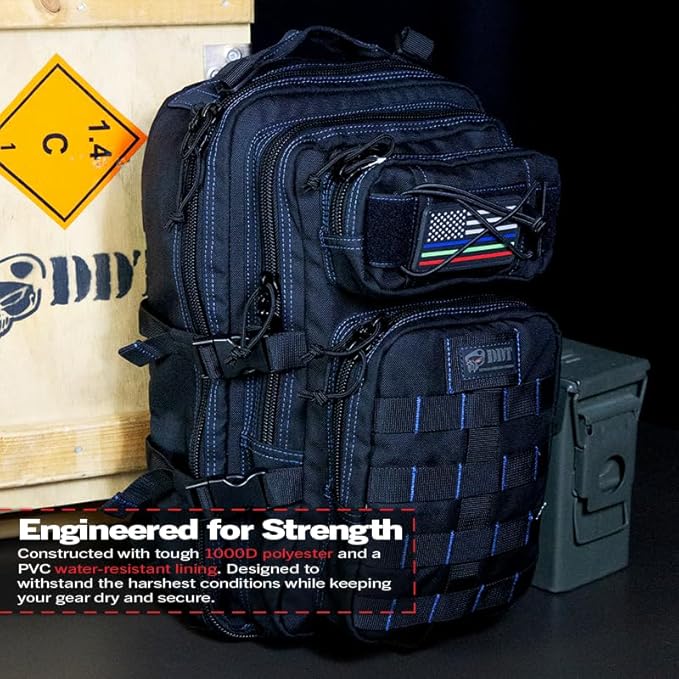 DDT Death Dealer Tactical Anti-Venom 24-Hour Assault Pack Color Blueline