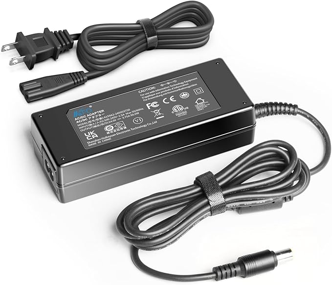 KFD 24V 90W AC Adapter Compatible with Jackery Charger Power Station Explorer 550 500 300 240 160 E550 E500 E300 E240 Solar Generator 167Wh 240Wh 293Wh 518Wh Lithium Battery Power Supply Cord
