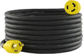 Conntek RUL630PR-025 25-Feet 10/3 30-Amp 250-volt L6-30 Anti-Weather Oils Acids and Chemicals Rubber Locking Extension Cord