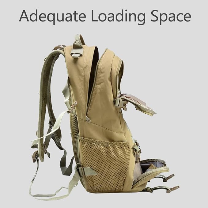 Military Tactical Backpack for Men Hiking Day Pack Molle Military Rucksack Waterproof EDC Bag (ACU)